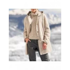 Women's Hooded Reversible Fur Coat