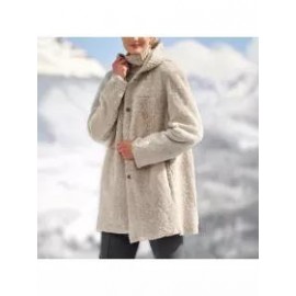 Women's Hooded Reversible Fur Coat