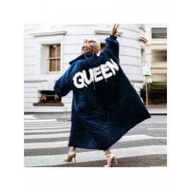 Women's Fashion Letter Print Down Jacket