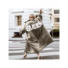 Women's Fashion Letter Print Down Jacket