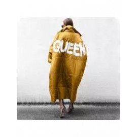 Women's Fashion Letter Print Down Jacket