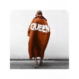 Women's Fashion Letter Print Down Jacket