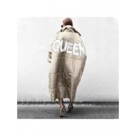 Women's Fashion Letter Print Down Jacket