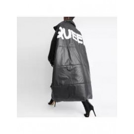 Women's Fashion Letter Print Down Jacket