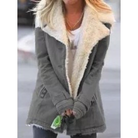 Women's Slim Mid-length Thick Coat