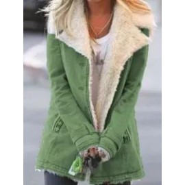 Women's Slim Mid-length Thick Coat
