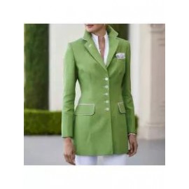 Women's Solid Color Suit Jacket