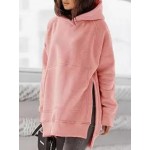 Casual Loose Solid Color Sweatshirt Hoodie