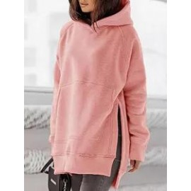 Casual Loose Solid Color Sweatshirt Hoodie