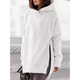 Casual Loose Solid Color Sweatshirt Hoodie