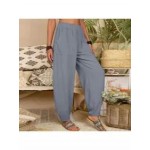 Fashion loose solid color casual pants
