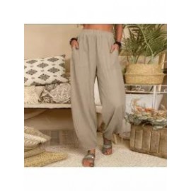 Fashion loose solid color casual pants