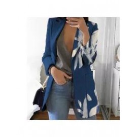 Women's Fashionable Asymmetric Printed Suit