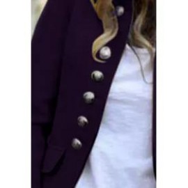 Fashion Pure Colour Long Sleeve Coat