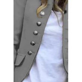 Fashion Pure Colour Long Sleeve Coat