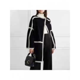 Fashion All-match Solid Color Woolen Coat