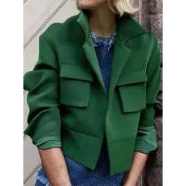 Fashion Casual Solid Color Casual Jacket