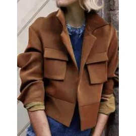 Fashion Casual Solid Color Casual Jacket
