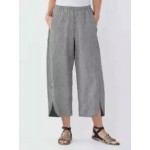 Plus Size Solid Color Casual Wide-leg Pants