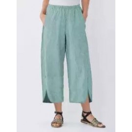 Plus Size Solid Color Casual Wide-leg Pants
