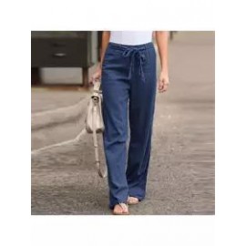 Spring Summer Cotton and Linen Casual Pants