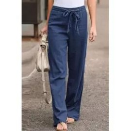 Spring Summer Cotton and Linen Casual Pants
