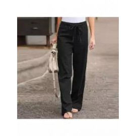 Spring Summer Cotton and Linen Casual Pants