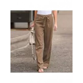Spring Summer Cotton and Linen Casual Pants