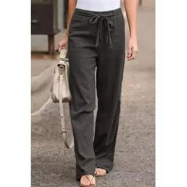 Spring Summer Cotton and Linen Casual Pants