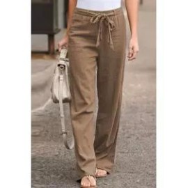 Spring Summer Cotton and Linen Casual Pants