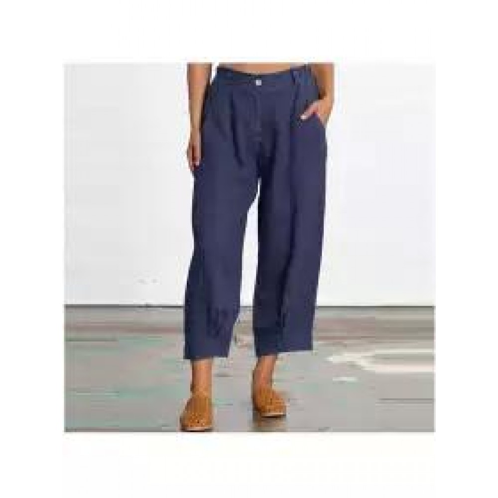 women new summer plain cotton and linen loose casual cropped pants women new summer plain cotton and linen loose casual cropped pants