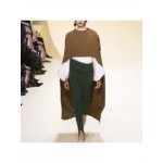 Fashion Solid Color Cloak Coat