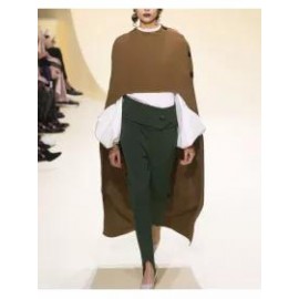 Fashion Solid Color Cloak Coat