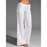Women's Casual Pants Solid Color Loose Slacks