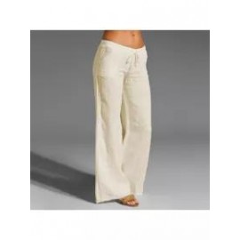 Women's Casual Pants Solid Color Loose Slacks