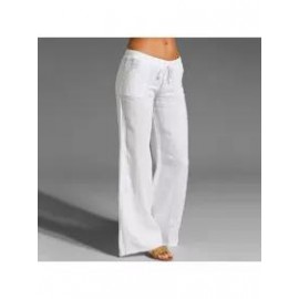 Women's Casual Pants Solid Color Loose Slacks