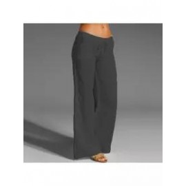Women's Casual Pants Solid Color Loose Slacks