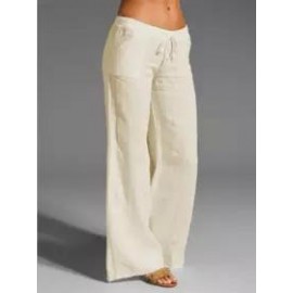 Women's Casual Pants Solid Color Loose Slacks