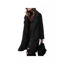 Casual Solid Color Long-sleeved Lapel Plush Coat