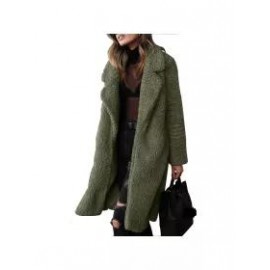 Casual Solid Color Long-sleeved Lapel Plush Coat