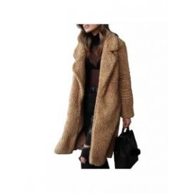 Casual Solid Color Long-sleeved Lapel Plush Coat