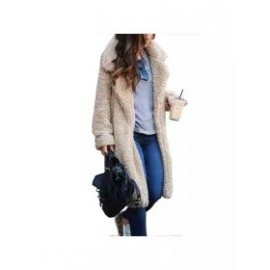 Casual Solid Color Long-sleeved Lapel Plush Coat
