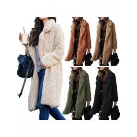 Casual Solid Color Long-sleeved Lapel Plush Coat