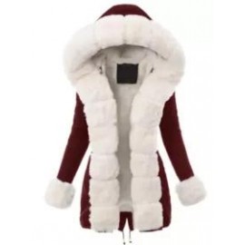 Hooded Coat Fur Collar Cotton Coat