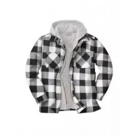 Mens Winter Plaid Thick Casual Jacket