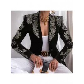 Fashion All-match Printed Blazer