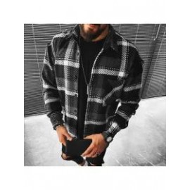 Street Fashion Casual Plaid Texture Jacket