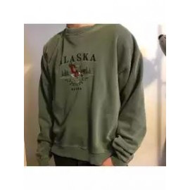 Men's Modern Casual Printed Color Long Sleeve Sweatshirt
