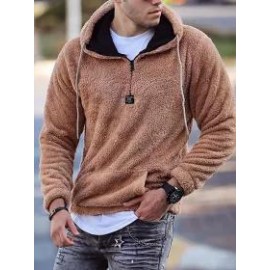 Stylish Casual Solid Color Hooded Men's Sweatshirt TT039