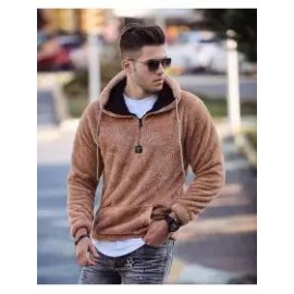 Stylish Casual Solid Color Hooded Men's Sweatshirt TT039